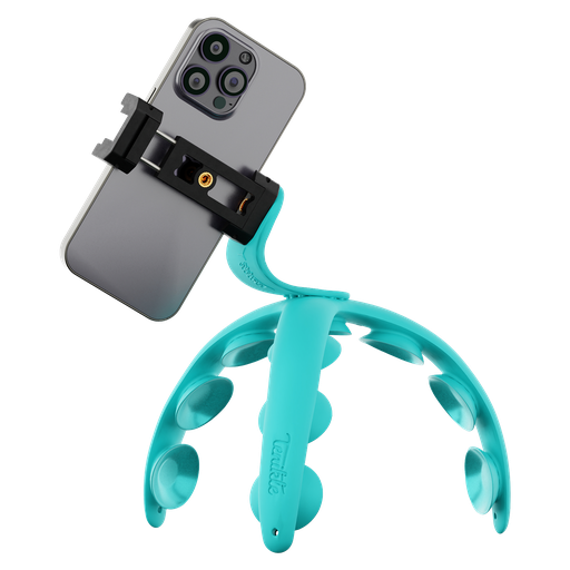 [TPRO-01-TEA] Tenikle - Pro Bendable Suction Cup Tripod Mount - Teal