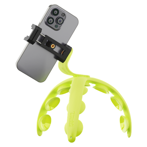 [TPRO-01-YEL] Tenikle - Pro Bendable Suction Cup Tripod Mount - Turbo Yellow