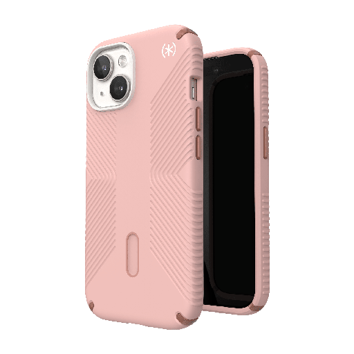 [150439-3213] Speck - Presidio2 Grip Magsafe Case For Apple Iphone 15    /    Iphone 14    /    Iphone 13   /   Iphone 16e - Dahlia Pink