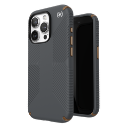 [150477-3212] Speck - Presidio2 Grip Case For Apple Iphone 15 Pro - Charcoal Grey