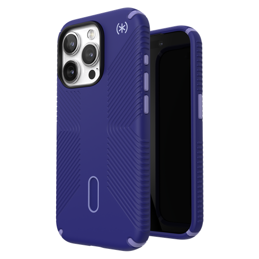 [150447-3211] Speck - Presidio2 Grip Magsafe Case For Apple Iphone 15 Pro - Future Blue