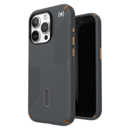 [150447-3212] Speck - Presidio2 Grip Magsafe Case For Apple Iphone 15 Pro - Charcoal Grey