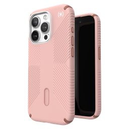 [150447-3213] Speck - Presidio2 Grip Magsafe Case For Apple Iphone 15 Pro - Dahlia Pink