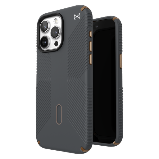 [150463-3212] Speck - Presidio2 Grip Magsafe Case For Apple Iphone 15 Pro Max - Charcoal Grey