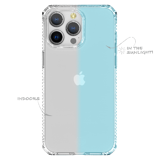 [AP5X-SPMOD-LBLU] Itskins - Spectrumr Mood Case For Apple Iphone 15 Pro - Light Blue