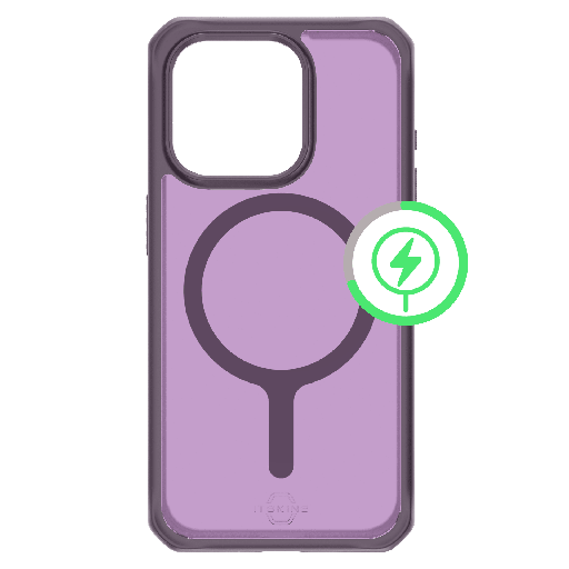 [AP5U-HMFRT-DEPP] Itskins - Hybridr Frost Magsafe Case For Apple Iphone 15 Pro Max - Deep Purple