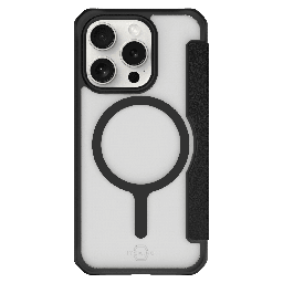 [AP5U-HYFMA-BKRL] Itskins - Hybridr Folio Magsafe Case For Apple Iphone 15 Pro Max - Black