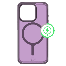 [AP5X-HMFRT-DEPP] Itskins - Hybridr Frost Magsafe Case For Apple Iphone 15 Pro - Deep Purple