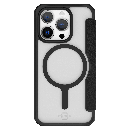 [AP5X-HYFMA-BKRL] Itskins - Hybridr Folio Magsafe Case For Apple Iphone 15 Pro - Black