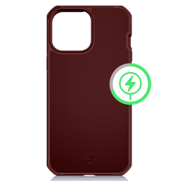 [AP5R-HMABA-DARD] Itskins - Ballisticr Nylon Magsafe Case For Apple Iphone 15 Plus  /  Iphone 14 Plus - Dark Red