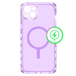 [AP5R-MGCLR-LPPR] Itskins - Supremer Clear Magsafe Case For Apple Iphone 15 Plus  /  Iphone 14 Plus - Light Purple