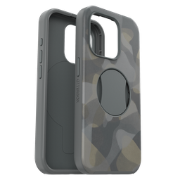 [77-93215] Otterbox - Ottergrip Symmetry Graphics Case For Apple Iphone 15 Pro  - Iron Camo