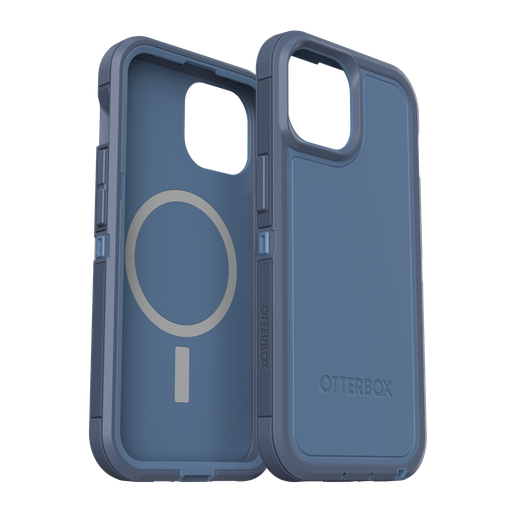 [77-93007] Otterbox - Defender Pro Xt Magsafe Case For Apple Iphone 15     /    Iphone 14    /    Iphone 13   /   Iphone 16e - Baby Blue Jeans