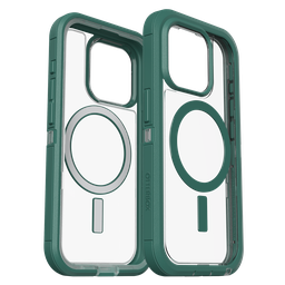 [77-93259] Otterbox - Defender Pro Xt Clear Magsafe Case For Apple Iphone 15 Pro  - Velvet Evergreen