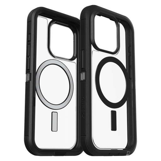 [77-93271] Otterbox - Defender Pro Xt Clear Magsafe Case For Apple Iphone 15 Pro  - Dark Side