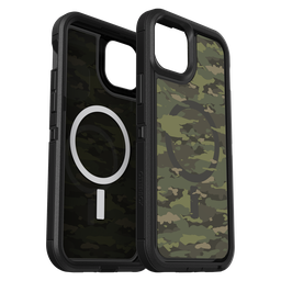 [77-93301] Otterbox - Defender Pro Xt Clear Magsafe Case For Apple Iphone 15 Plus   /  Iphone 14 Plus - Woodland Camo