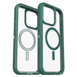 [77-93305] Otterbox - Defender Pro Xt Clear Magsafe Case For Apple Iphone 15 Pro Max  - Velvet Evergreen