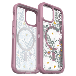[77-93345] Otterbox - Defender Pro Xt Clear Magsafe Case For Apple Iphone 15   /  Iphone 14  /  Iphone 13 - Orchid Advice
