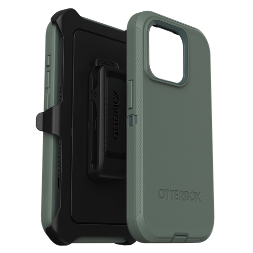 [77-92540] Otterbox - Defender Case For Apple Iphone 15 Pro  - Forest Ranger