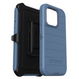 [77-92679] Otterbox - Defender Pro Case For Apple Iphone 15 Pro  - Baby Blue Jeans