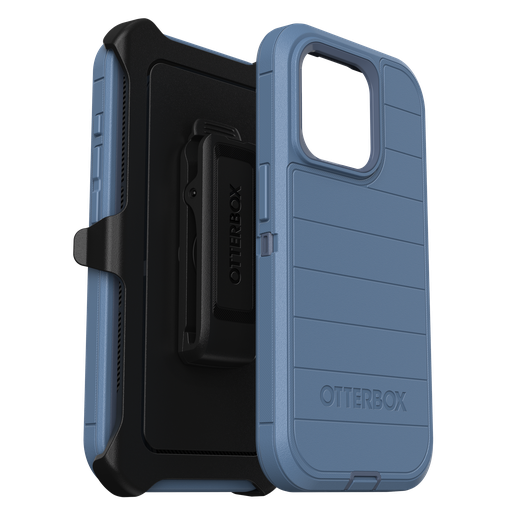 [77-92679] Otterbox - Defender Pro Case For Apple Iphone 15 Pro  - Baby Blue Jeans