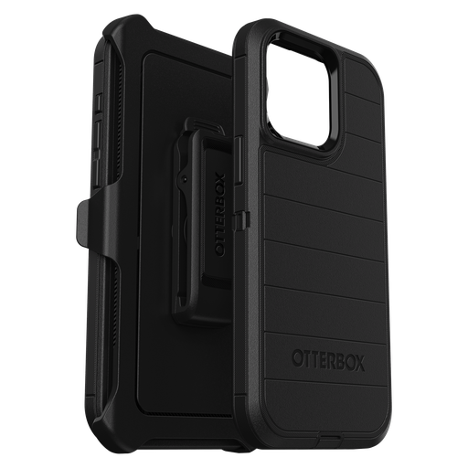 [77-92714] Otterbox - Defender Pro Case For Apple Iphone 15 Pro Max  - Black