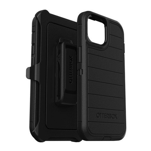 [77-92732] Otterbox - Defender Pro Case For Apple Iphone 15     /    Iphone 14    /    Iphone 13   /   Iphone 16e - Black