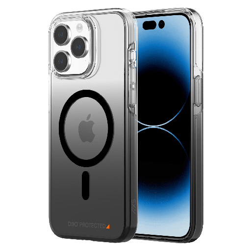[IPCSM3131] Axs - Crystal Shield D3o Magsafe Case For Apple Iphone 15 Pro Max - Smoke Gradient