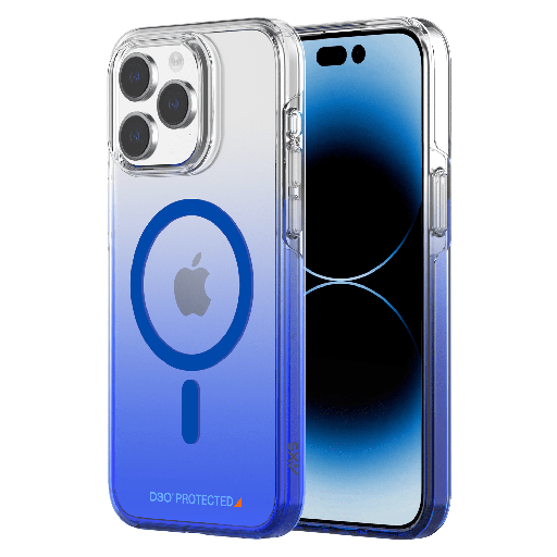[IPCSM3133] Axs - Crystal Shield D3o Magsafe Case For Apple Iphone 15 Pro Max - Sapphire Gradient
