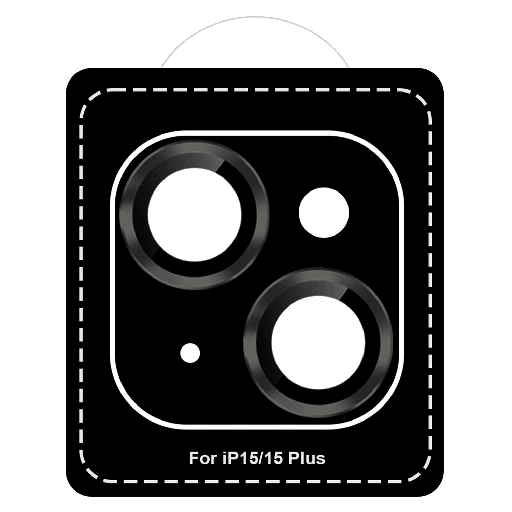 [GGACXXC208AP13A] Gadget Guard - Camera Lens Protector For Apple Iphone 15  /  Iphone 15 Plus - Black