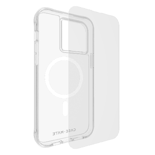 [CM051624] Case-mate - Protection Pack Tough Case And Glass Screen Protector For Apple Iphone 15 Pro Max - Clear
