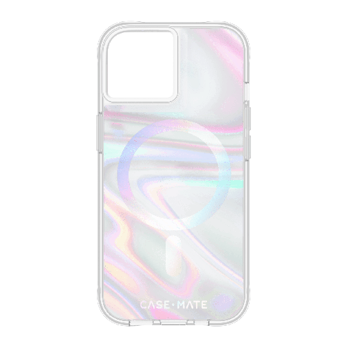 [CM051326] Case-mate - Soap Bubble Magsafe Case For Apple Iphone 15  /  Iphone 14  /  Iphone 13 - Iridescent
