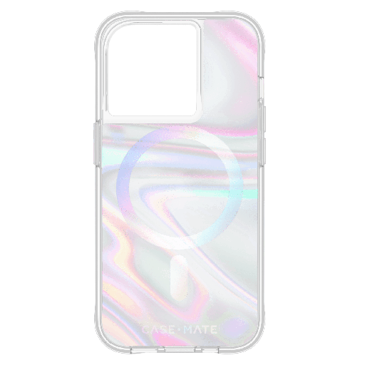 [CM051420] Case-mate - Soap Bubble Magsafe Case For Apple Iphone 15 Pro - Iridescent
