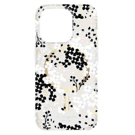 [KS052484] Kate Spade - New York Protective Hardshell Magsafe Case For Apple Iphone 15 Pro - Multi Floral