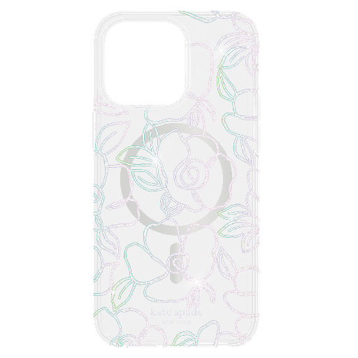 [KS052638] Kate Spade - Hardshell Magsafe Case For Apple Iphone 15 Pro Max - Modern Floral