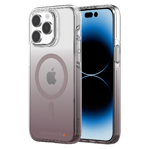 [IPCSM3136] Axs - Crystal Shield D3o Magsafe Case For Apple Iphone 15 Pro Max - Nude Gradient