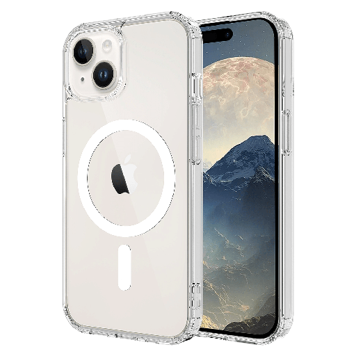 [AA-IPH15-MAG-CLEAR] Ampd - Tpu  /  Acrylic Crystal Clear Magsafe Case For Apple Iphone 15 - Clear