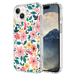 [AA-IPH15-MAGPRINT-WILDFLWR] Ampd - Tpu  /  Acrylic Hd Print Magsafe Case For Apple Iphone 15 - Wildflower