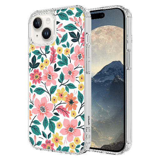[AA-IPH15-MAGPRINT-WILDFLWR] Ampd - Tpu  /  Acrylic Hd Print Magsafe Case For Apple Iphone 15 - Wildflower