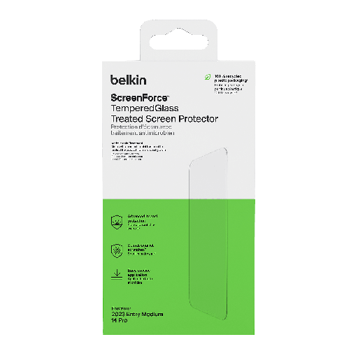 [OVA135ZZ] Belkin - Glass Screen Protector With Ez Tray For Apple Iphone 15  /  Iphone 16 - Clear