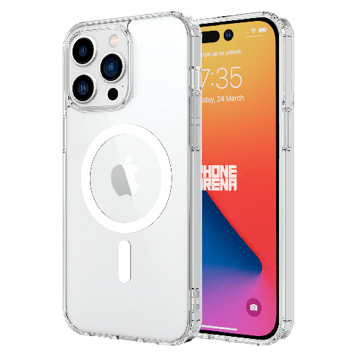[AA-IPH15PROMAX-MAG-CLEAR] Ampd - Tpu  /  Acrylic Crystal Clear Magsafe Case For Apple Iphone 15 Pro Max - Clear