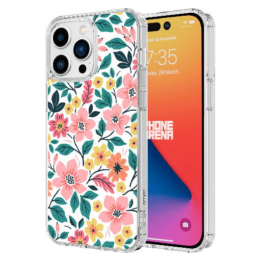 [AA-IPH15PROMAX-MAGPRINT-WILDFLWR] Ampd - Tpu  /  Acrylic Hd Print Magsafe Case For Apple Iphone 15 Pro Max - Wildflower
