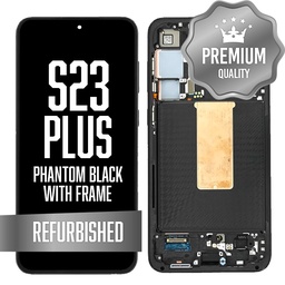 [LCD-S23P-WF-BK] OLED Assembly for Samsung Galaxy S23 Plus With Frame - Phantom Black (Refurbished) (US Version)