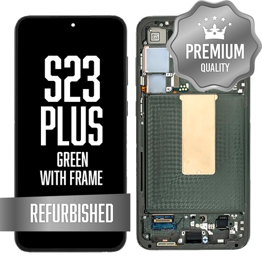 [LCD-S23P-WF-GR] OLED Assembly for Samsung Galaxy S23 Plus With Frame - Green (Refurbished) (US Version)