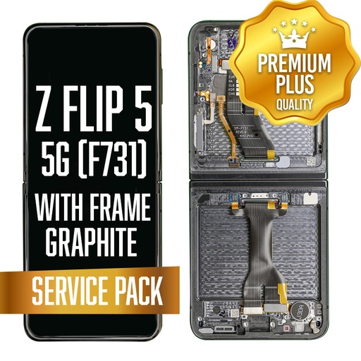 [LCD-ZFL5-WF-SP-GP] OLED Assembly (Inner) for Samsung Galaxy Z Flip 5 5G (F731) With Frame - Graphite (Service Pack)