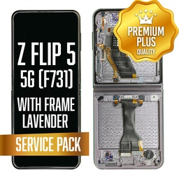 [LCD-ZFL5-WF-SP-LV] OLED Assembly (Inner) for Samsung Galaxy Z Flip 5 5G (F731) 2023 With Frame - Lavender (Service Pack)