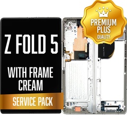 [LCD-ZFO5-WF-SP-CR] OLED Assembly (Inner) for Samsung Galaxy Z Fold 5 5G (2023) With Frame - Cream (Service Pack)