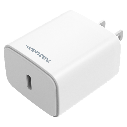 [WC20-HD262888] Ventev - Ultrafast 20w Pd High Speed Usb C Wall Charger - White
