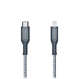 [BC6-GRY262895] Ventev - High Speed Usb C To Apple Lightning Braided Cable With 2x The Copper For Faster Charging 6ft - Gray