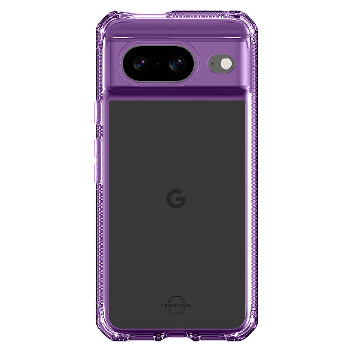 [GGRI-HBMKC-LPTR] Itskins - Hybridr Clear Case For Google Pixel 8 - Light Purple And Transparent